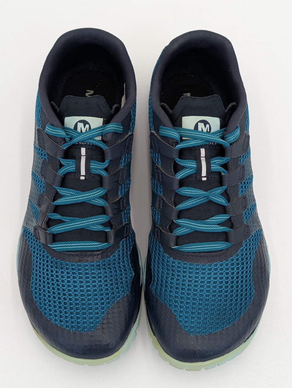Merrell Sz 7.5 Trail Glove 5 Dark Teal Zero Drop Barefoot Trail Running Shoes - Picture 12 of 17